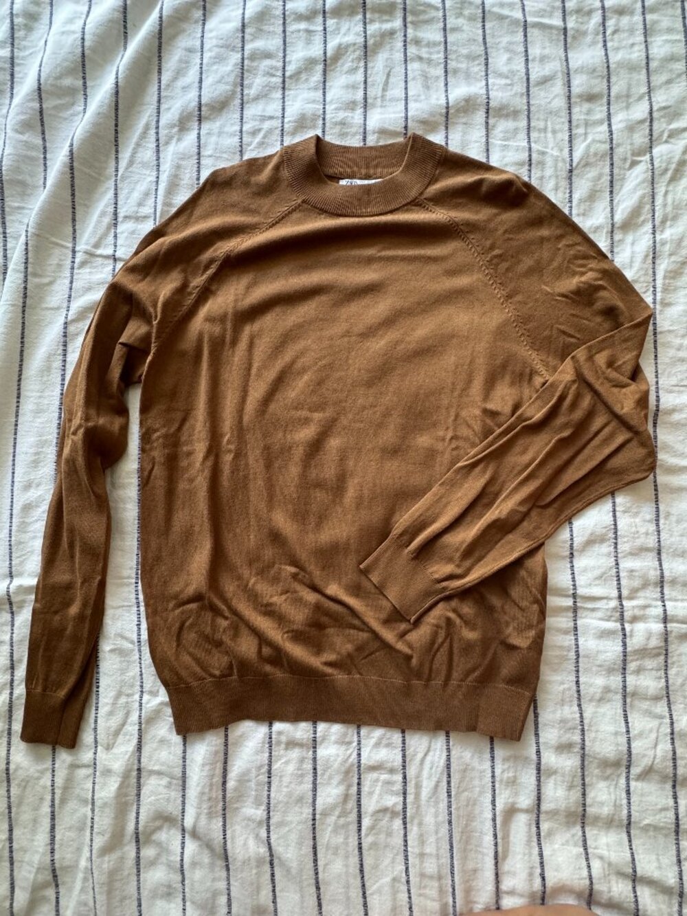Zara Men's camel light sweater